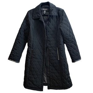 Puffer New York & Company quilted coat with leather trim